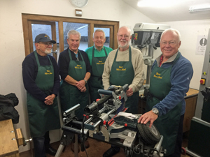 Keith, Eric, Martin, Jeff and Chris at Beer Men's Shed Opening